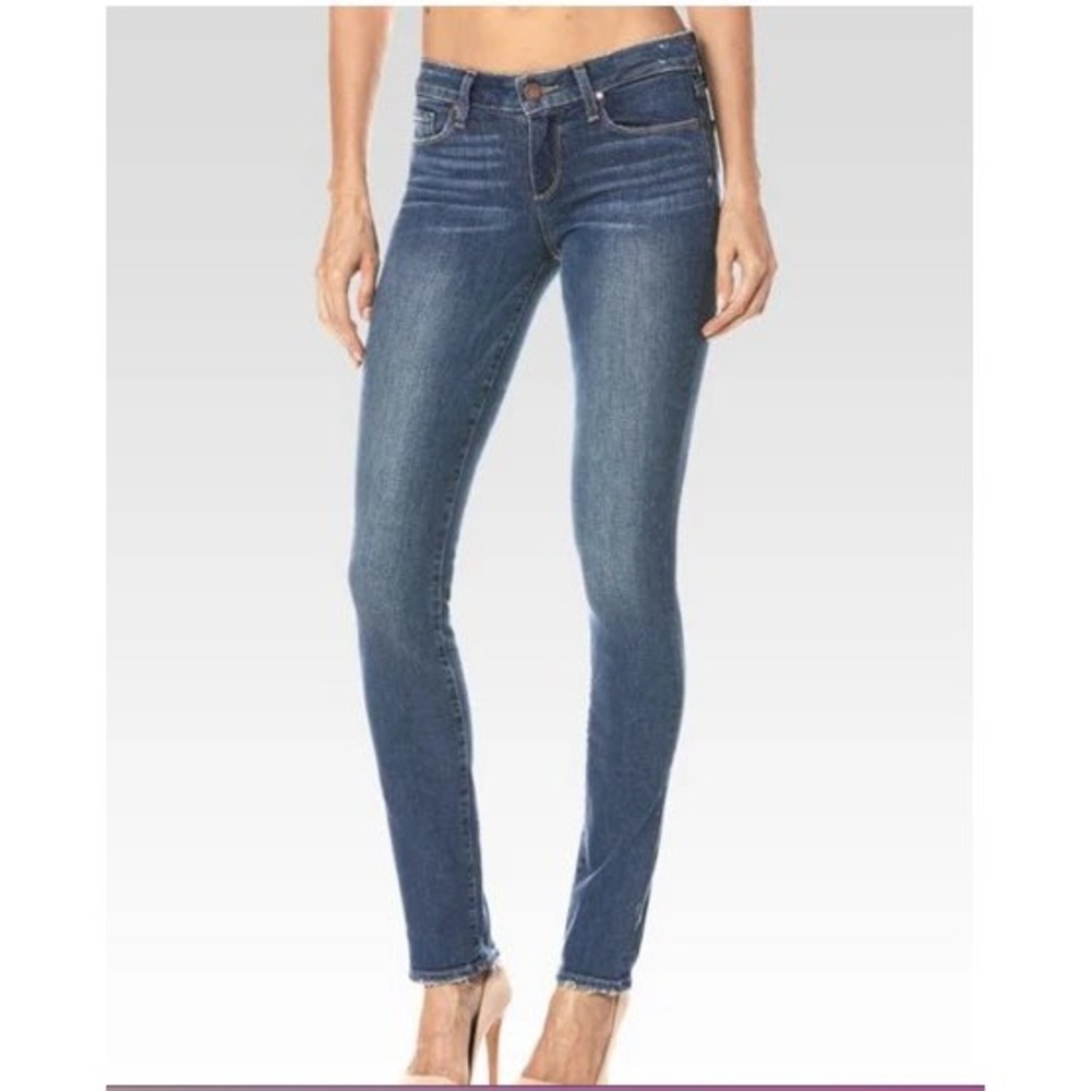 Paige Skyline Skinny Jeans Sz 28‎ Bali Stretchy Dark Wash Classic Fit Denim